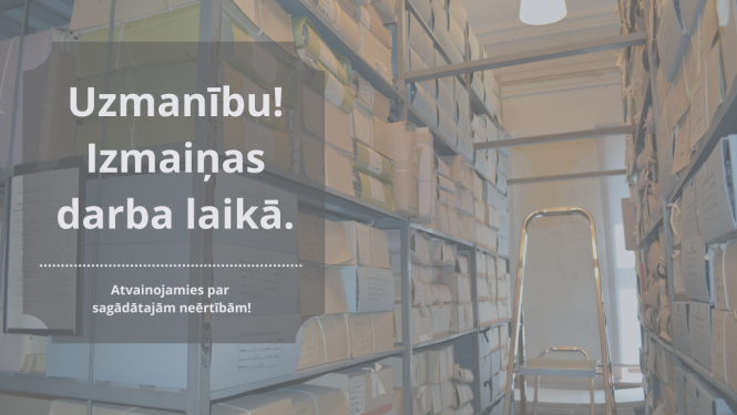 Krāsdsins bilde, paziņojums par izmaiņām darba laikā!