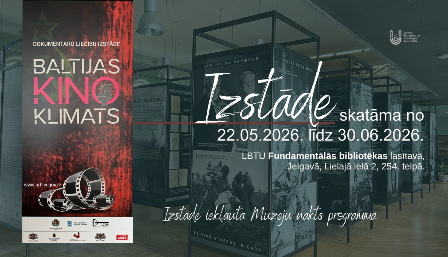 Krāsaina bilde, Izstādes "Baltijas kino klimats" afiša