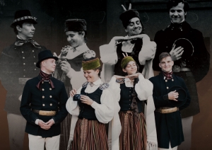 Bilde no Tautas deju ansambļa “Ačkups” izstādes “Laika atspulgs”