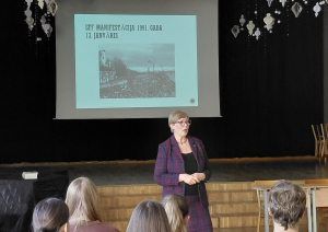 Krāsaina bilde, LNA izglītojoši pasākumi “1991. gada barikādes atceroties” Jēkabpils Valsts ģimnāzijā un Rīgas Šteinhauera vidusskolā