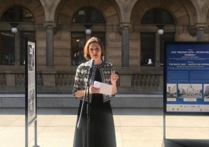Krāsaina bilde, Baltijas ceļa atklāšanas pasākums Prāgā, 2024.gada 23.septembrī