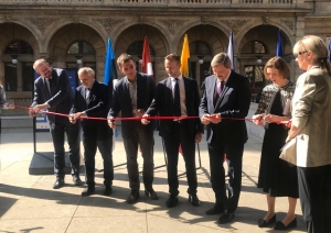 Krāsaina bilde, Baltijas ceļa atklāšanas pasākums Prāgā, 2024.gada 23.septembrī