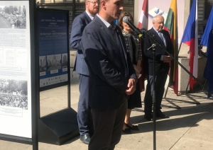 Krāsaina bilde, Baltijas ceļa atklāšanas pasākums Prāgā, 2024.gada 23.septembrī