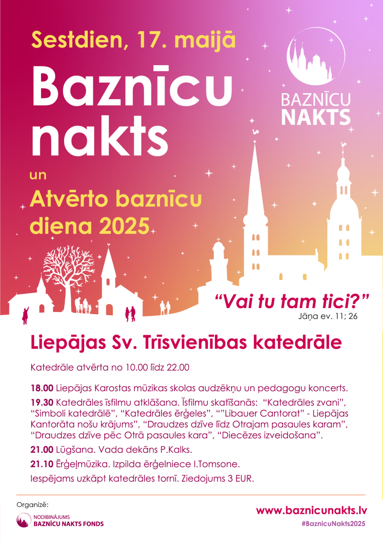 Krāsaina bilde, Baznīcu nakts Liepājā afiša