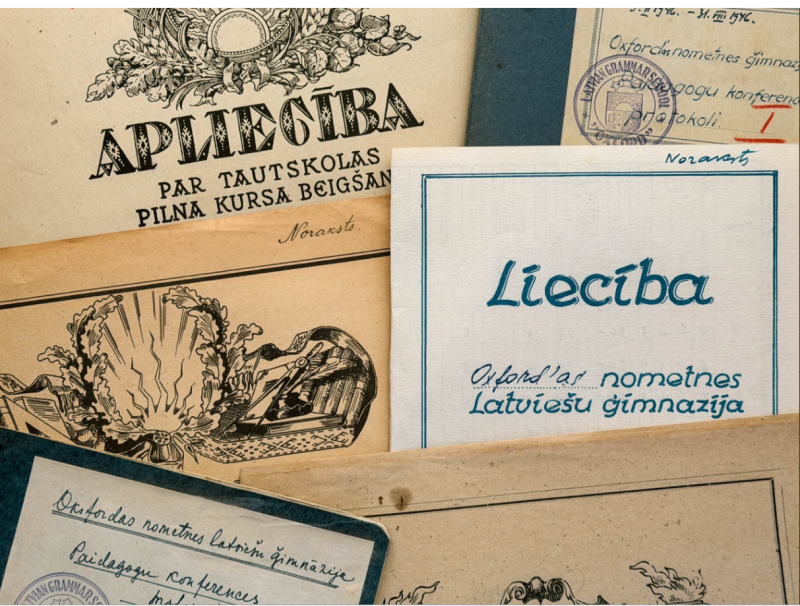 Krāsaina bilde, skolas liecību un apliecību vāki