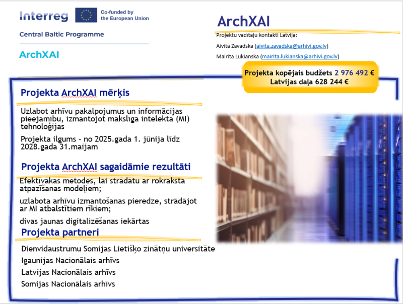 Krāsaina bilde, ArchXAI plakāts