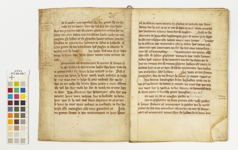 Krāsina bilde, 13.gadsimta dokumenta atvērums, dokumenta nosaukums - Nogorodas kantora noteikumi jeb šrāgas 1295. gada redakcijā