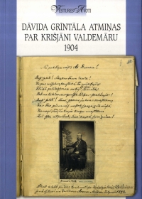 Krāsaina bilde, Dāvida Grīntāla atmiņas par Krišjāni Valdemāru, grāmatas vāks