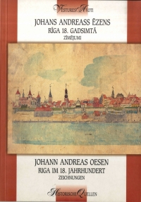 Krāsaina bilde, Andreass Johans, Rīga 18. gadsimtā, zīmējumi, grāmatas vāks