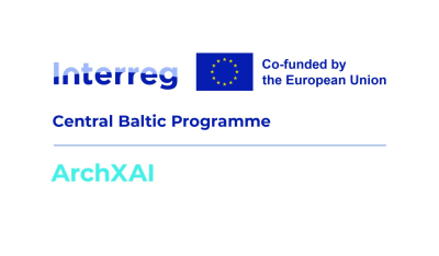 Krāsaina bilde, ArchXAI logo
