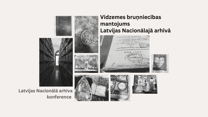 Melnbalta bilde, LNA zinātniskie lasījumi “Vidzemes bruņniecības mantojums Latvijas Nacionālajā arhīvā” afiša