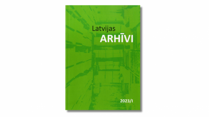 Krāsaina bilde, žurnāla "Latvijas Arhīvi" 2023.gada 1.numura vāks