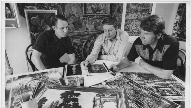 Melnbalta bilde, restauratori darbā