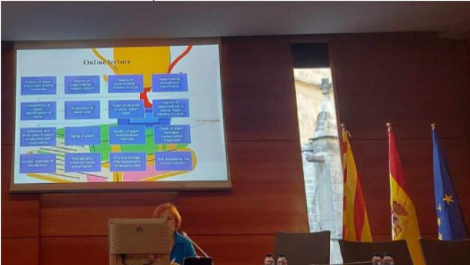 Krāsaina bilde, Šteingolde prezentē LNA mācību projektu saglabāšanā un ārkārtas situācijās