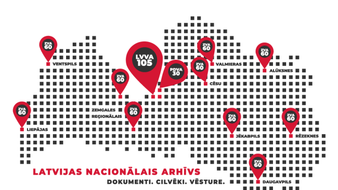 Krāsaina bilde, LNA 105. gadu jubilejas logo