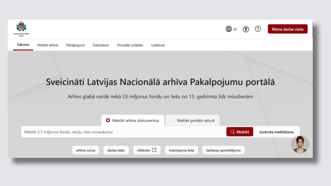 Krāsaina bilde, LNA Pakalpojumu portāls