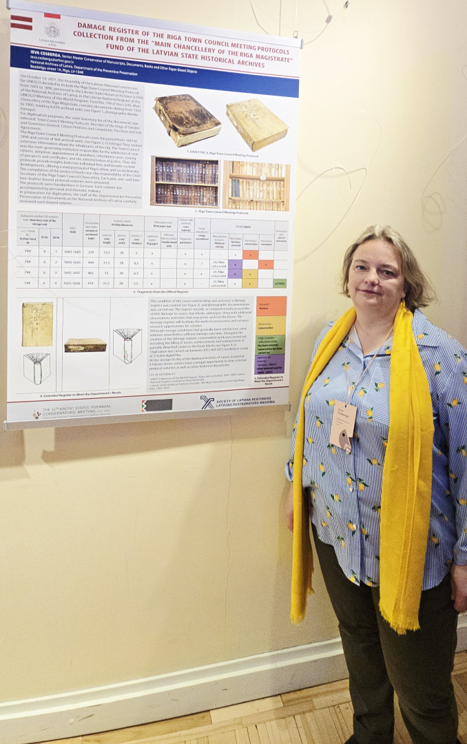 Krāsaina bilde, LNA restauratoru delegācijas dalība Baltijas restauratoru triennālē