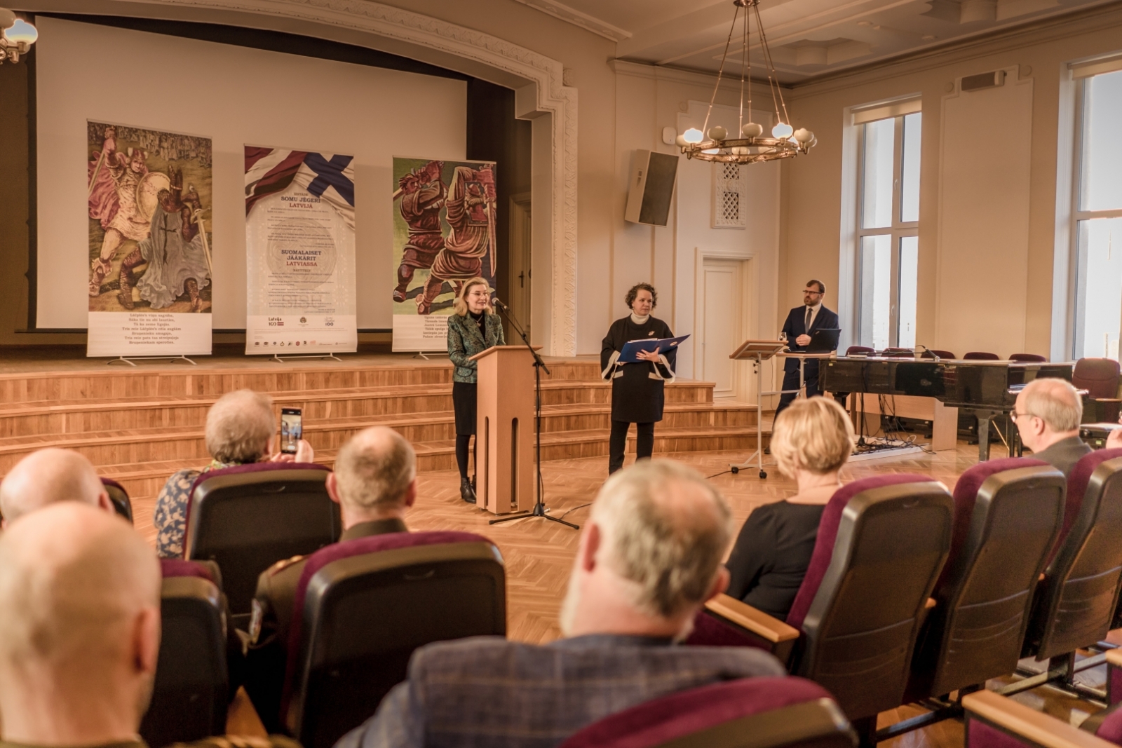 Izstādes "Somu jēgeri Latvijā" atklāšana Liepājā