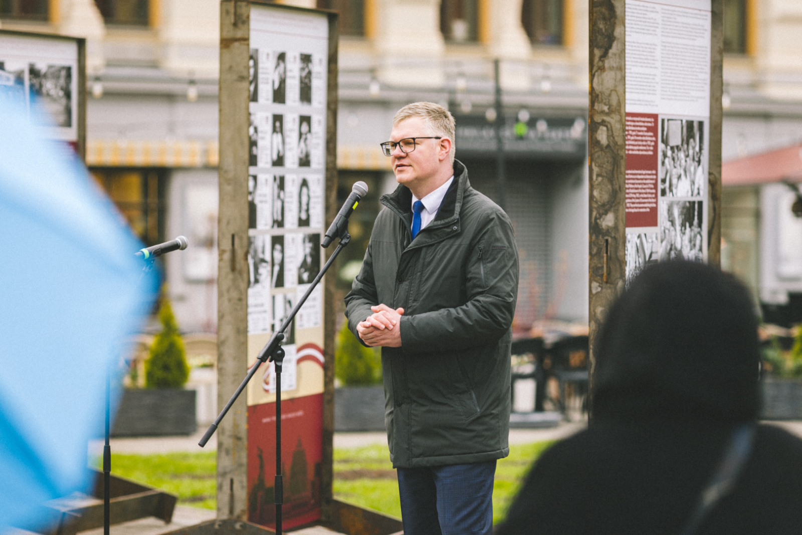 Krāsaina bilde, LNA izstādes "Esam brīvi, neatkarīgi” atklāšana – atzīmējot deklarācijas “Par Latvijas Republikas neatkarības atjaunošanu” 35. gadadienu, Foto: Oskars Artūrs Upenieks, KM