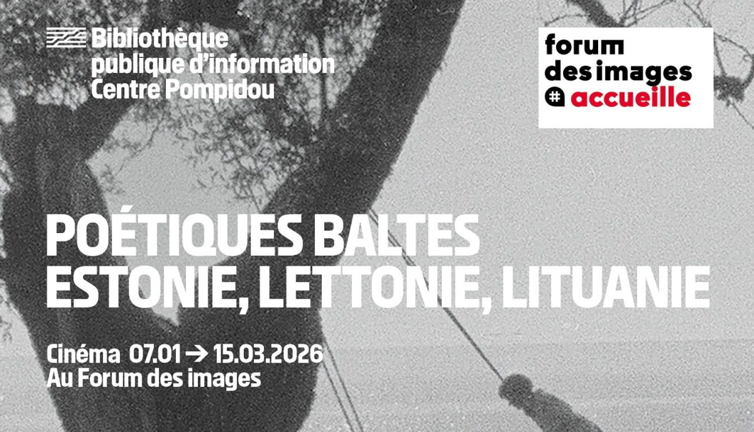 Melnbalta bilde, Latvijas, Lietuvas un Igaunijas poētiskā dokumentālā kino retrospektīvas afiša