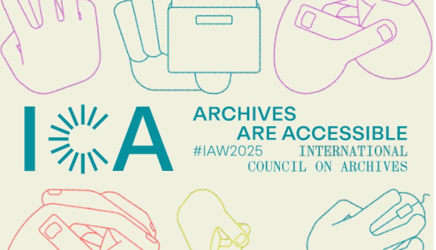 Krāsaina bilde, Starptautiskās arhīvu nedēļas afiša