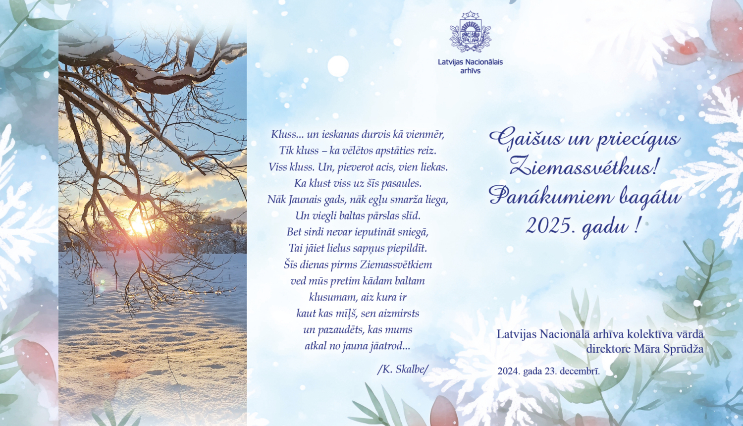 Krāsaina bilde, Priecīgus Ziemassvētkus un laimīgu jauno gadu!