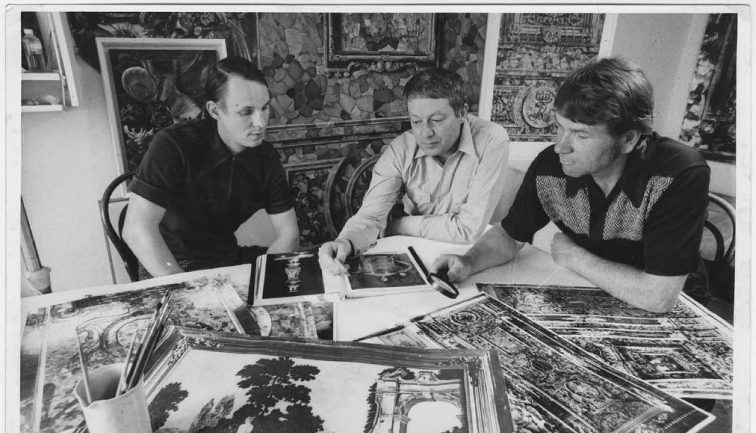 Melnbalta bilde, restauratori darbā