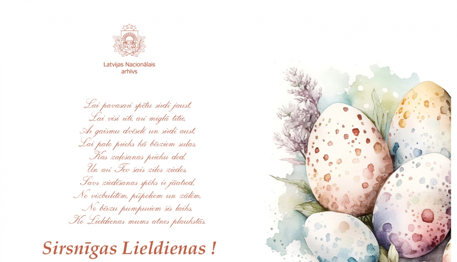 Priecīgas Lieldienas!