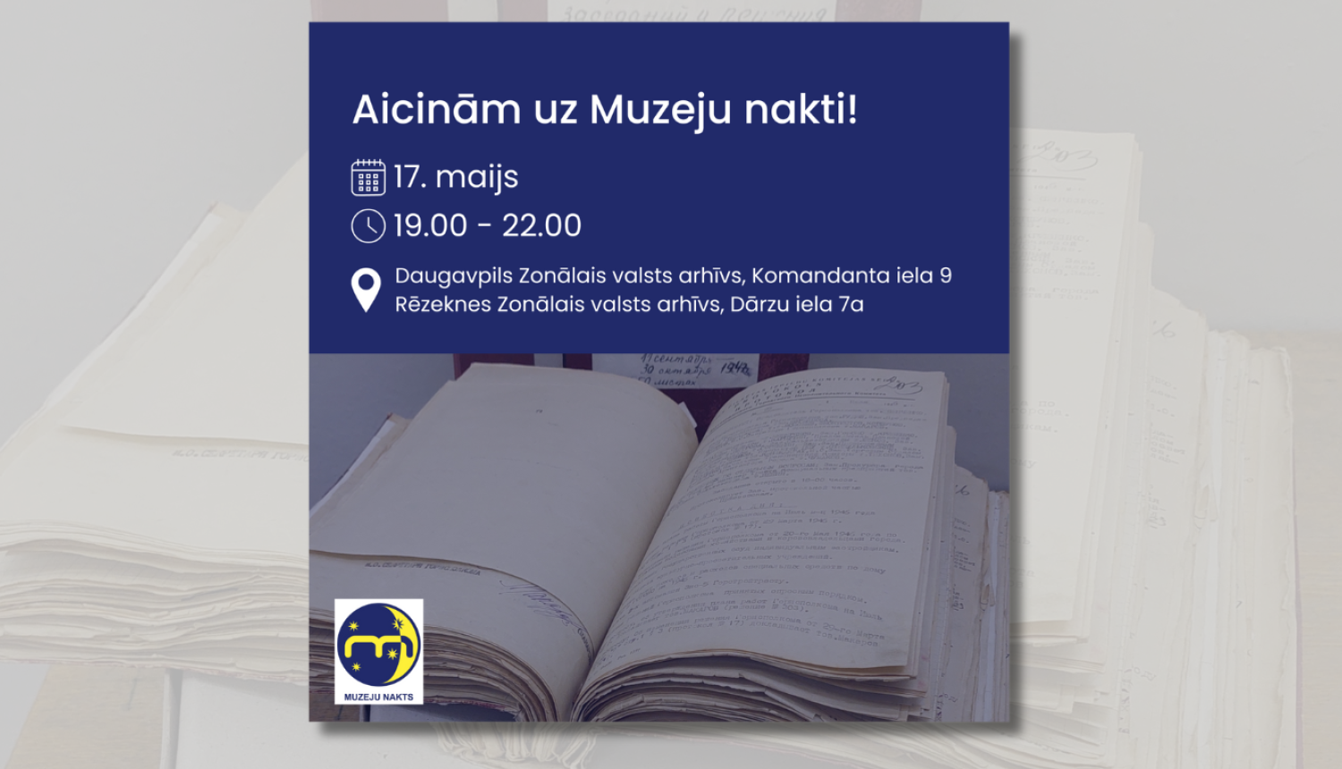 Krāsaina bilde, LNA aicina uz Muzeju nakti Daugavpils un Rēzeknes arhīvā